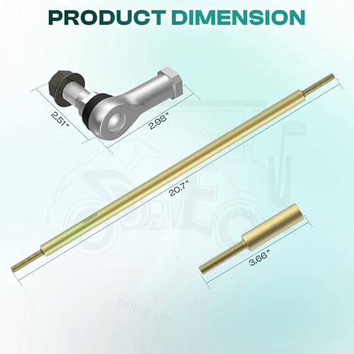 Golf Cart Tie Rod Kit for Club Car DS & Villager 2009-Up - Steering Control