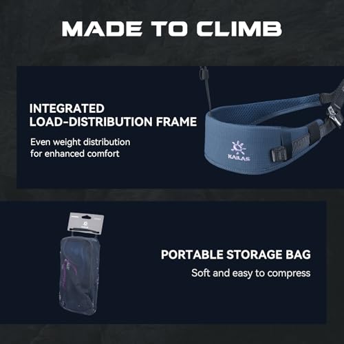 KAILAS Airo B3 Rock Climbing Harness Navy Blue Large - Mountaineering Gear