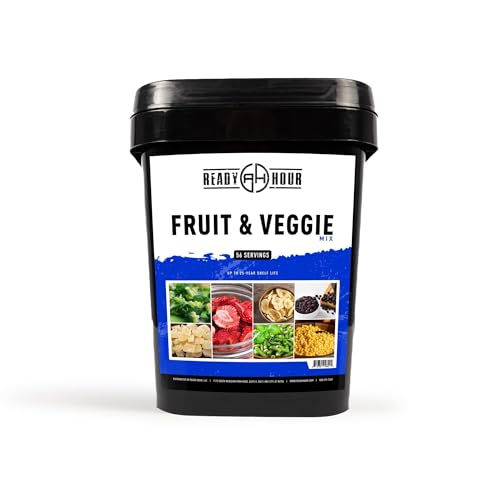 Emergency Freeze-Dried Fruit & Veggie Mix - 56 Servings, 30-Year Shelf Life