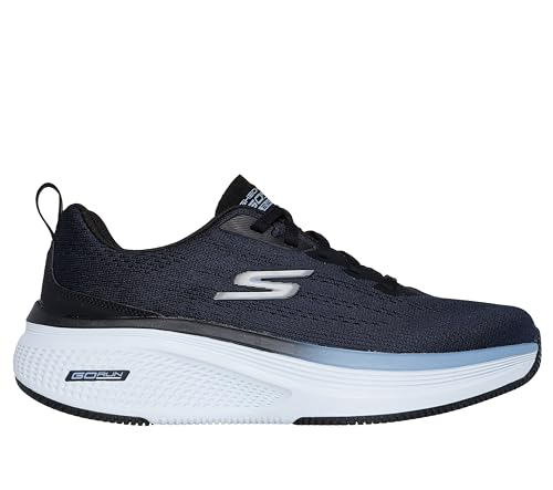 Skechers Women's Go Run Elevate 2.0 Sneaker - Black & Blue, Lightweight Running Shoes