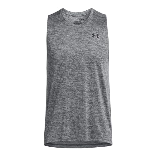 Under Armour Tech Tank Top Large Black Castlerock Athletic Shirt
