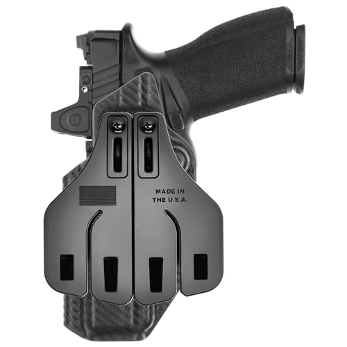 Tulster OWB Range+ Kydex Paddle Holster for Springfield Echelon - Black Carbon Fiber