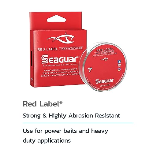 Seaguar Red Label 15lb Fluorocarbon Fishing Line 1000yds - Clear, Heavy Duty