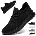 DaoLxi Women's Slip-On Running Shoes Tennis Sneakers for Gym & Walking - Black 10
