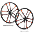 ZUKKA 24 Inch Magnesium Alloy Bike Wheel Set - Lightweight Compatible with Mountain & Folding Bikes