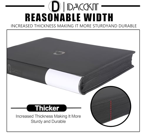 D DACCKIT Premium Comic Binder - Holds 96 Comics, Classic Black