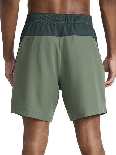 Reebok Men's Warm Up Training 7” Shorts - Small Duck Green