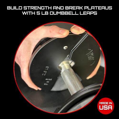 Micro Gainz 2.5LB Black Micro Weight Plates Set for Dumbbells & Barbells