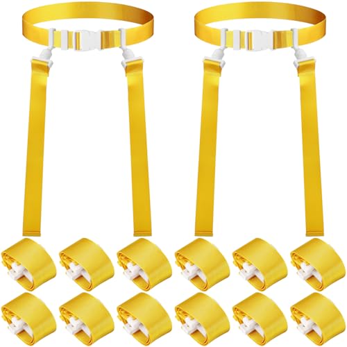 Peryiter Player Flag Football Belt Yellow 24 - Adjustable Flag Football Gear