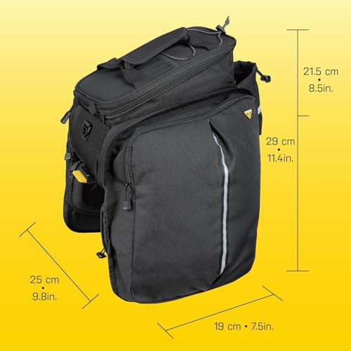 Topeak MTX TrunkBag Panniers - Expandable Rear Bicycle Storage Bag, Easy Mounting, Model MTX 2.0