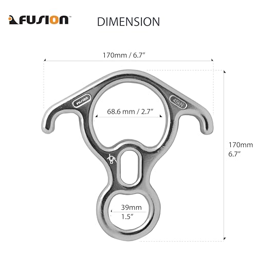 Rescue Descender, Kura Steel, Silver