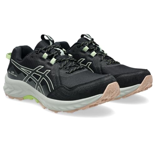 ASICS Women's Gel-Venture 10 Running Shoes Size 8.5 Black Green