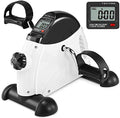 Mini Exercise Bike for Legs and Arms - Under Desk Pedal Exerciser with LCD Monitor