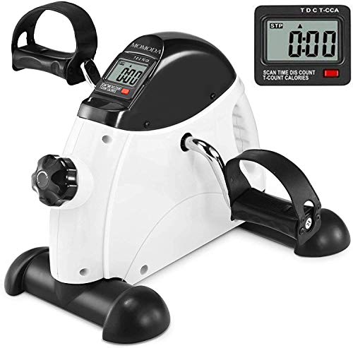 Mini Exercise Bike for Legs and Arms - Under Desk Pedal Exerciser with LCD Monitor