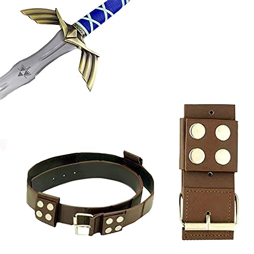 Skyward Sword Master Sword Replica – Full Tang Carbon Steel Fantasy Sword with Scabbard & Belt