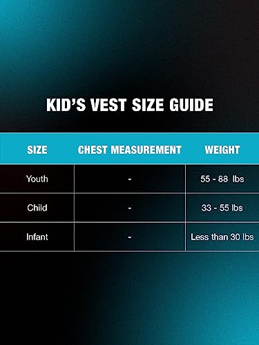 HyperLite Elite Youth Life Jacket for 50-90lbs | USCG Approved Water Safety & Water Sports