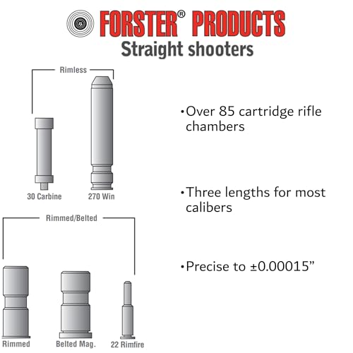 Forster 6.5 Creedmoor Headspace Gauge Set GO & NO-GO for Rifle Chamber Testing