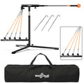 Adjustable Baseball Swing Trainer with Auto-Return & Resistance Bands