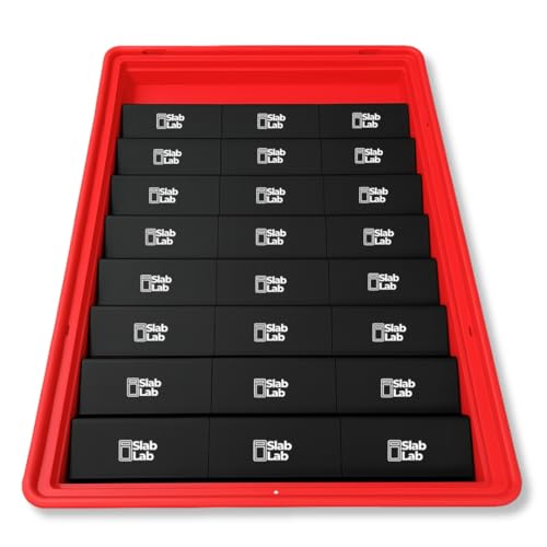 24 Modular Card Risers for Display Cases - Black Acrylic for Trading Cards