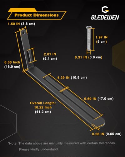 Gledewen L-Bracket Sound Bar Mount for Golf Carts - Universal Fit for SE18, SE26, SEB26, SEDS32