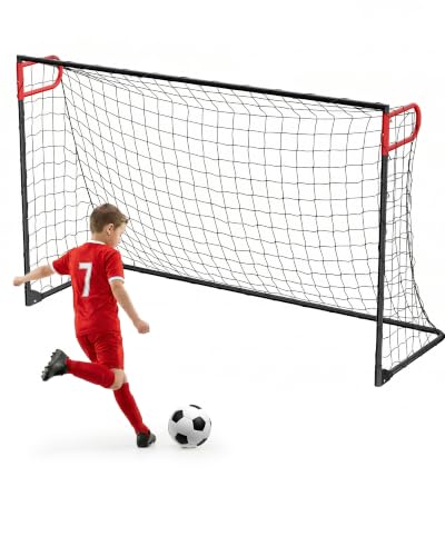 8x5 FT Foldable Soccer Goal - Portable Metal Frame, Easy Setup, Family-Size