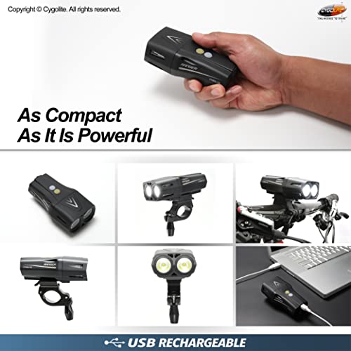 Bike Light 2000 Lumens - Ultra Bright Endurance Cycling Light with 9 Modes Waterproof USB Rechargeable