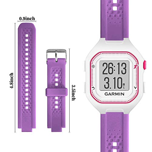 SPurple Small Garmin Forerunner 25 Watch Band - Compatible Fitness Strap