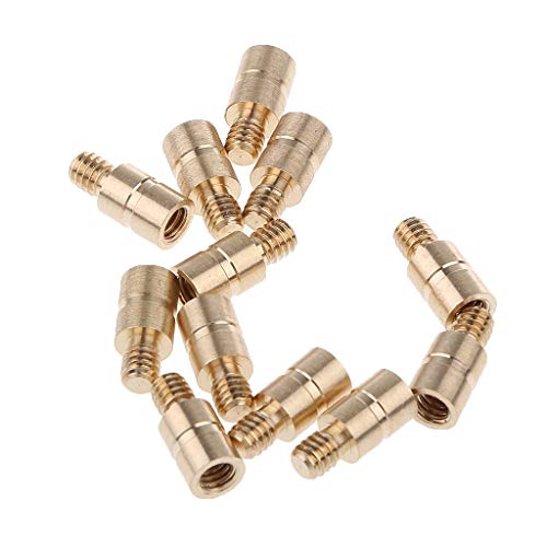 Brass Arrow Point Inserts with 25 Grain Weights for .244/6.2mm Arrows - Pack of 24