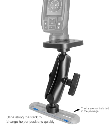 Fish Finder Mount with 1.5 Inch Track Ball Base for Kayak Boat