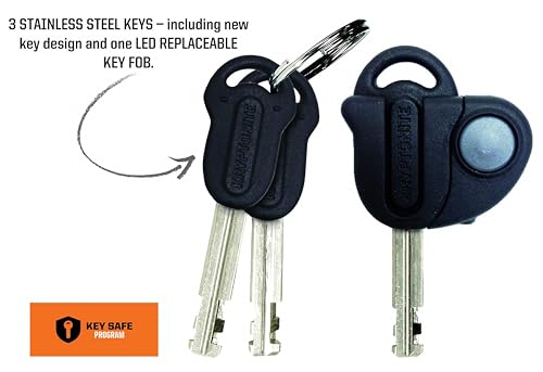 Kryptonite New York Fahgettaboudit Chain & Disc Lock - Red Variation