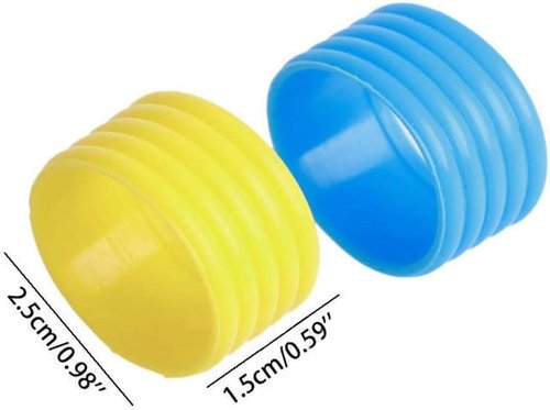 Juroicessry 5Pcs Red Racket Handle Rubber Ring Stretchy Tennis Racquet Band Overgrips Racquetball Equipment