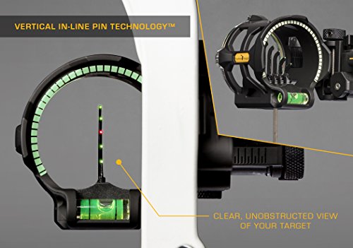 Trophy Ridge Peak 5 Pin Bow Sight - Vertical in-Line Technology, Tool