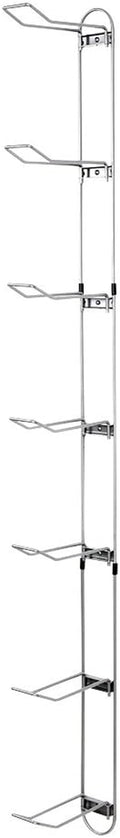Knape & Vogt John Sterling Sports Rack for Garage, 7-Ball Capacity, Alloy Steel, Silver, 63-1/8"