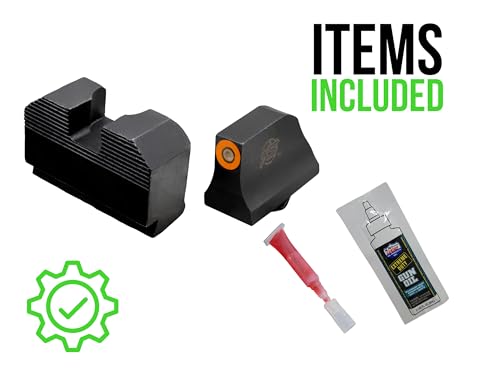 XS Sight Systems Tritium Night Sights for Glock Gen 1-6 +MOS, Model Glock Suppressor Variants