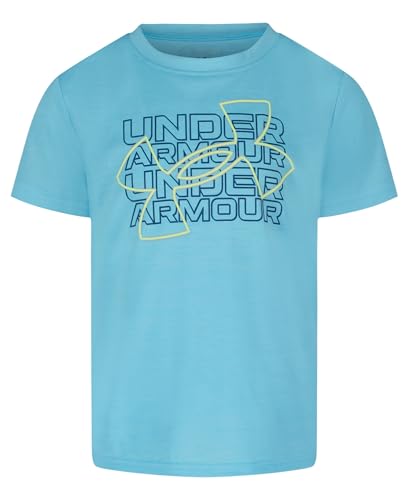 Under Armour Boys' Short Sleeve Core Graphic T-Shirt - Fresco Blue Breakout - Relaxed Fit