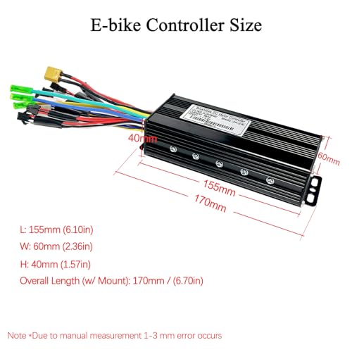Haeweypf 24V-48V 750W/1000W Sine Wave Ebike Controller with S866 LCD Display Kit