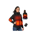 Heated Jacket for Women - Large Black Winter Coat with Warmth