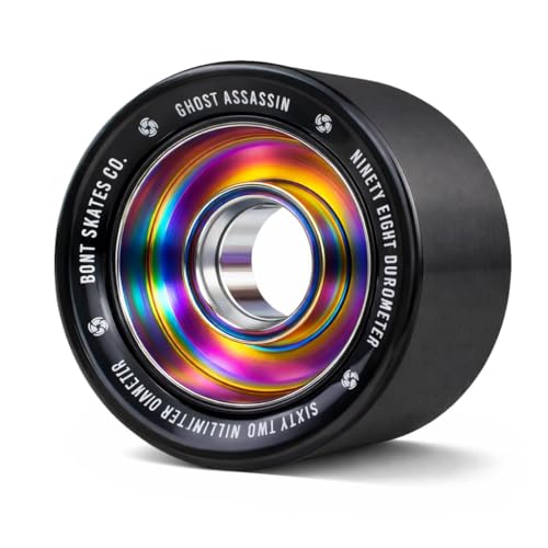 Bont Ghost Assassin Indoor Roller Skate Wheels 62mm 98A Set of 4 - Black