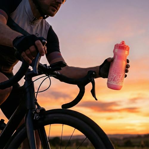 Pink 20oz Cycling Water Bottle - Ultra-Lightweight, Leak-Proof, BPA-Free