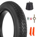 Fat Bike Tire 26x4.0 Set Black with Tire Levers - Off-Road Mountain E-Bike