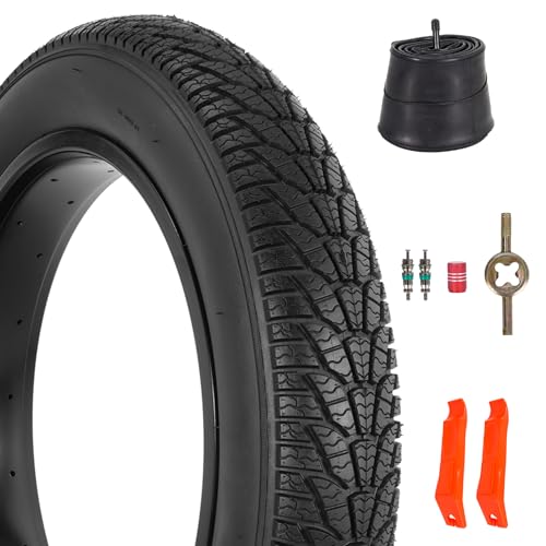 Fat Bike Tire 26x4.0 Set Black with Tire Levers - Off-Road Mountain E-Bike