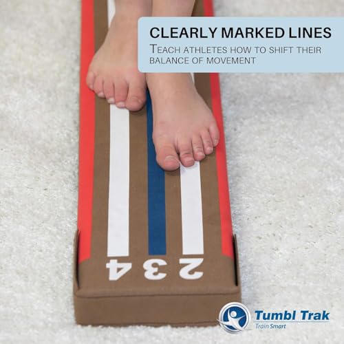 Lite 8 Ft Laser Balance Beam with Solid Wood Core - Gymnastics Training Equipment