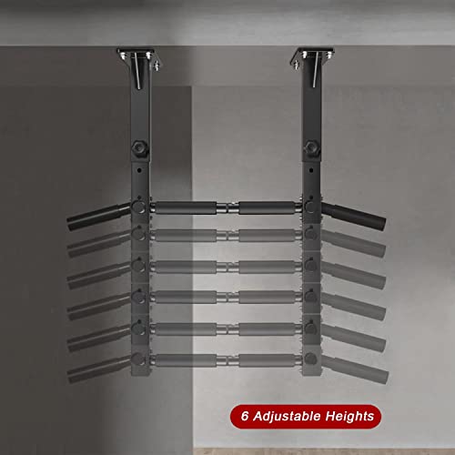 Ceiling Mounted Pull Up Bar for Joist Mounting - Heavy Duty Steel Fitness Equipment