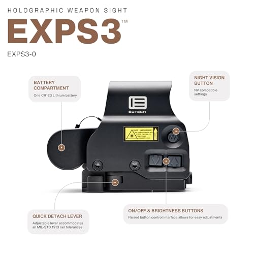 EOTECH EXPS3 Holographic Weapon Sight - Black
