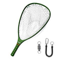 Aventik Floating Carbon Fiber Trout Landing Net - Green with Smoke Magnetic Release