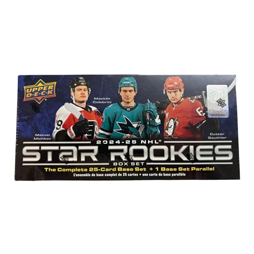 2024-25 Upper Deck Star Rookies Hockey Card Box Set – NHL Collectible Trading Cards