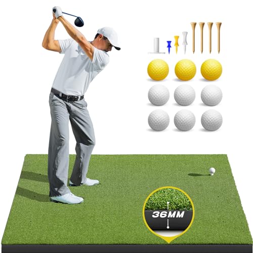 Bltend Golf Mat 36mm Ultra Thick 5x4ft Practice Indoor Outdoor Golfing Mat