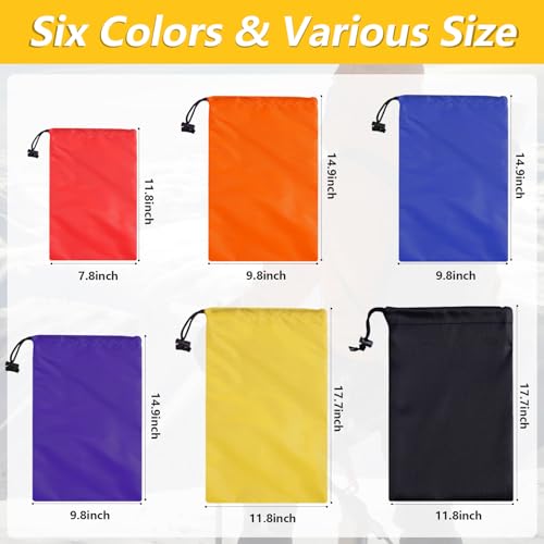 Multicolor Nylon Drawstring Gym Bag for Travel Hiking Yoga Shopping - iMucci