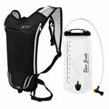 Black with Grey Zipper Hydration Pack 2L Water Bladder for Outdoor Sports