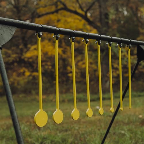 Rimfire Challenge Steel Target Kit with Stand - Caldwell AR500, 8 Targets, 1/4-2 inch, Outdoor Shooting Practice Variation of Rimfire Challenge Filled